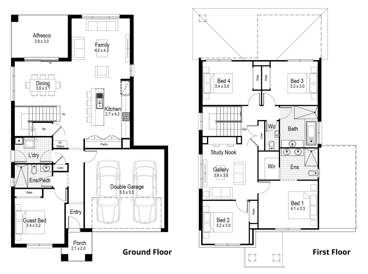 Burgundy 27 Home Design Floor Plan