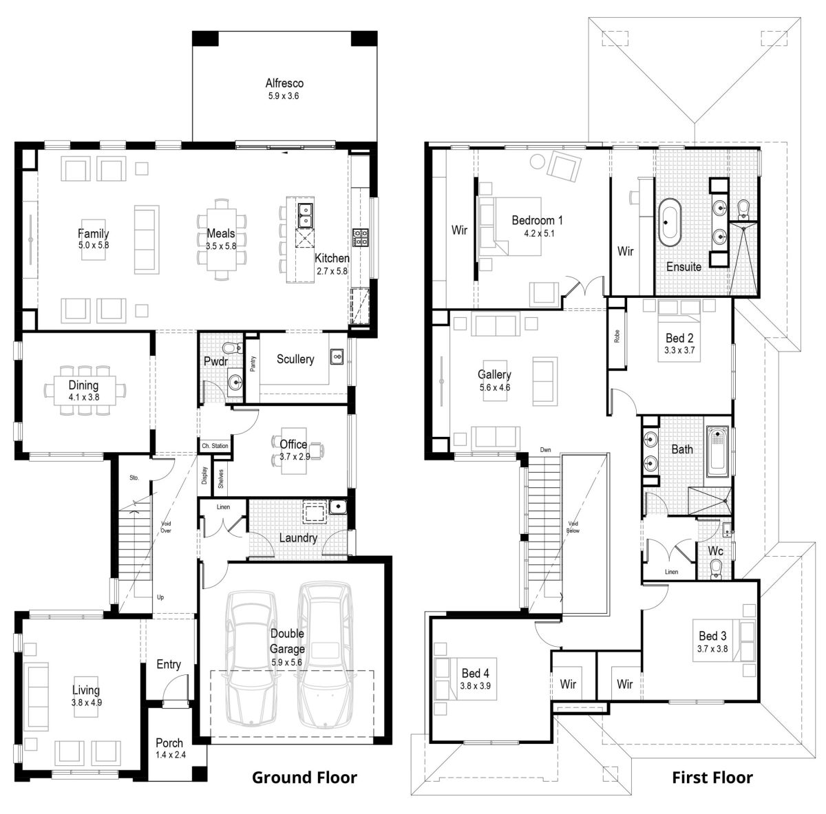 Champagne 45 Home Design Floor Plan