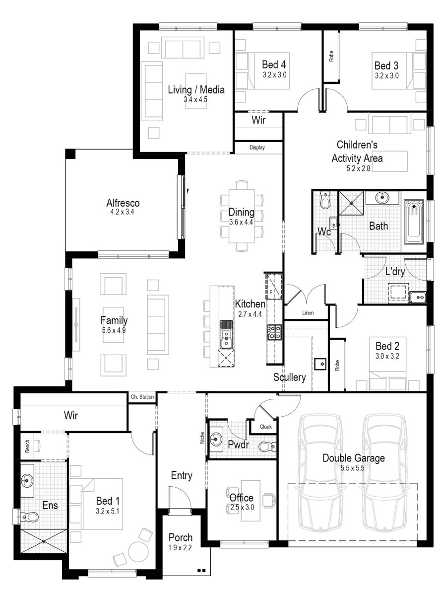 Crimson 29 Home Design Floor Plan