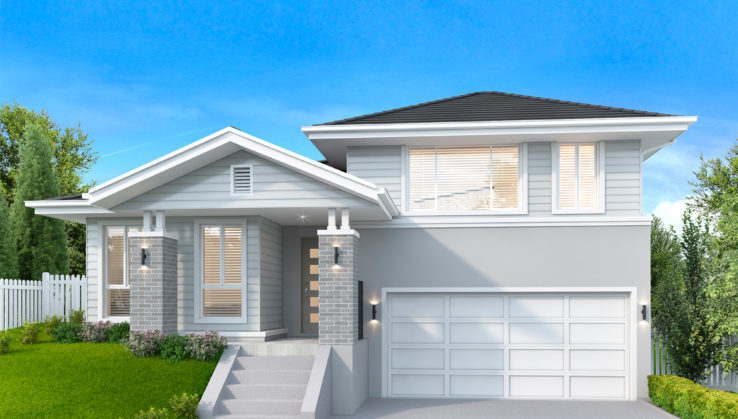 Hamptons Facade Split Level Cobalt 738x419