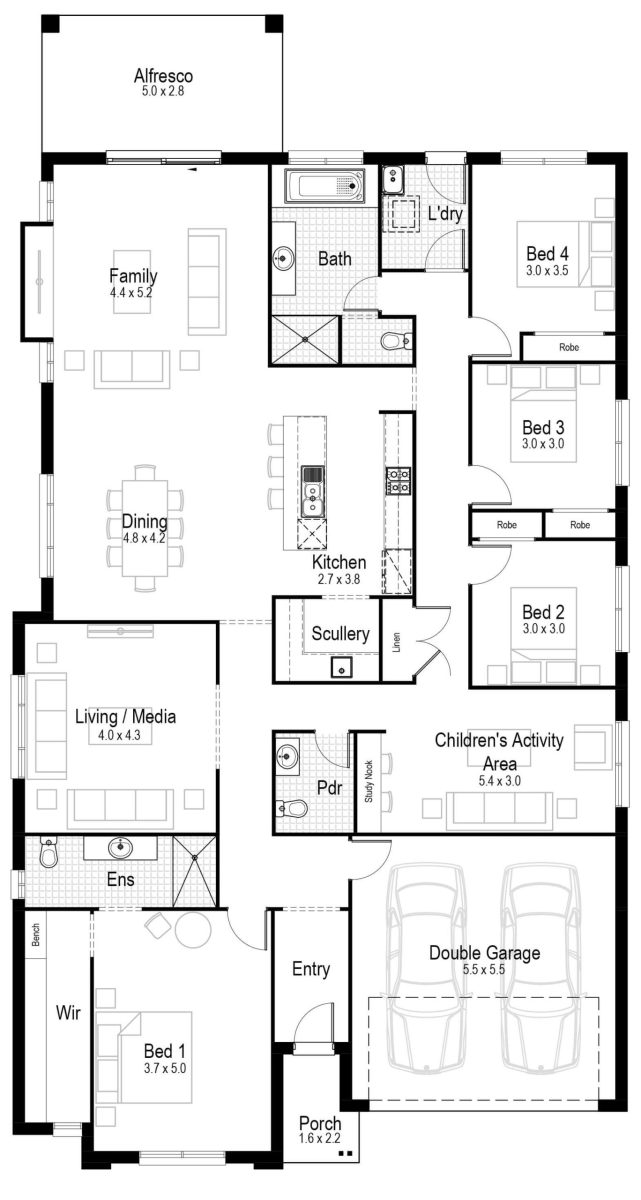 Ivory 29 Home Design Floor Plan