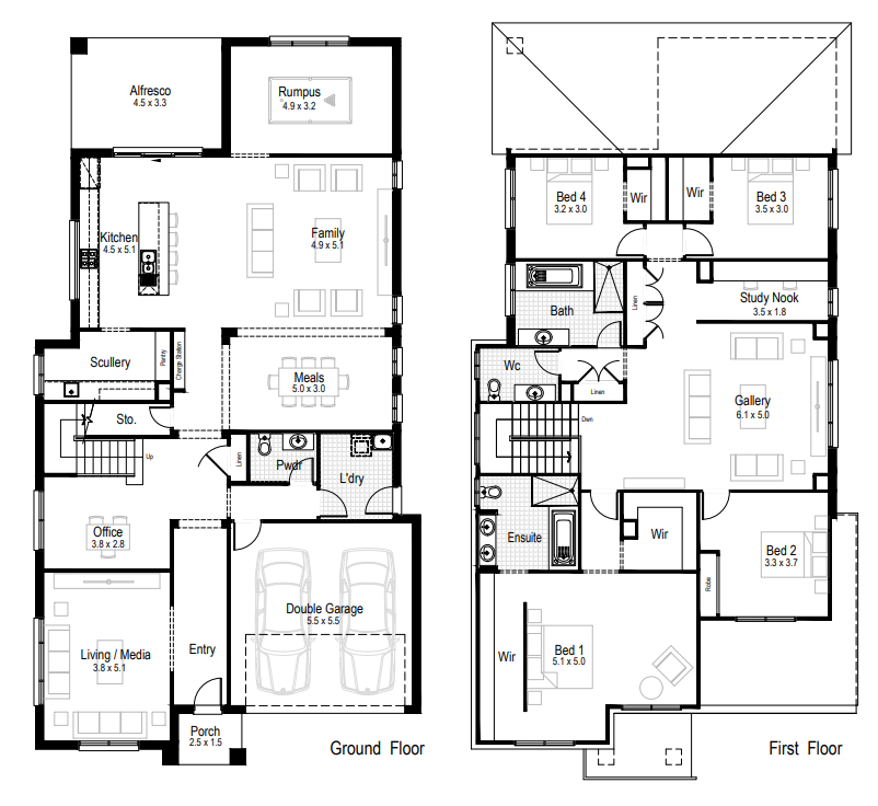 Mahogany 43 Home Design Floor Plan