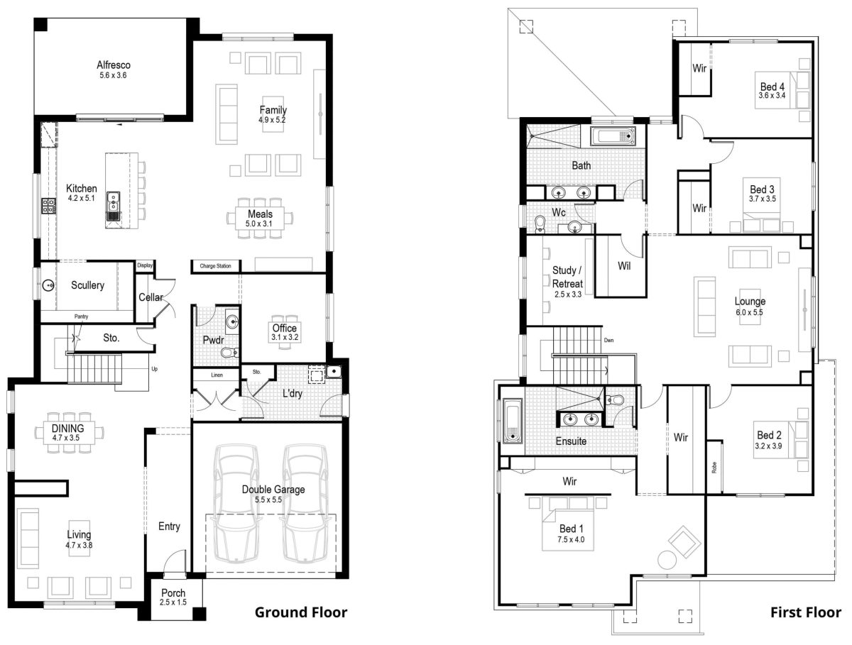 Mahogany 48 Home Design Floor Plan