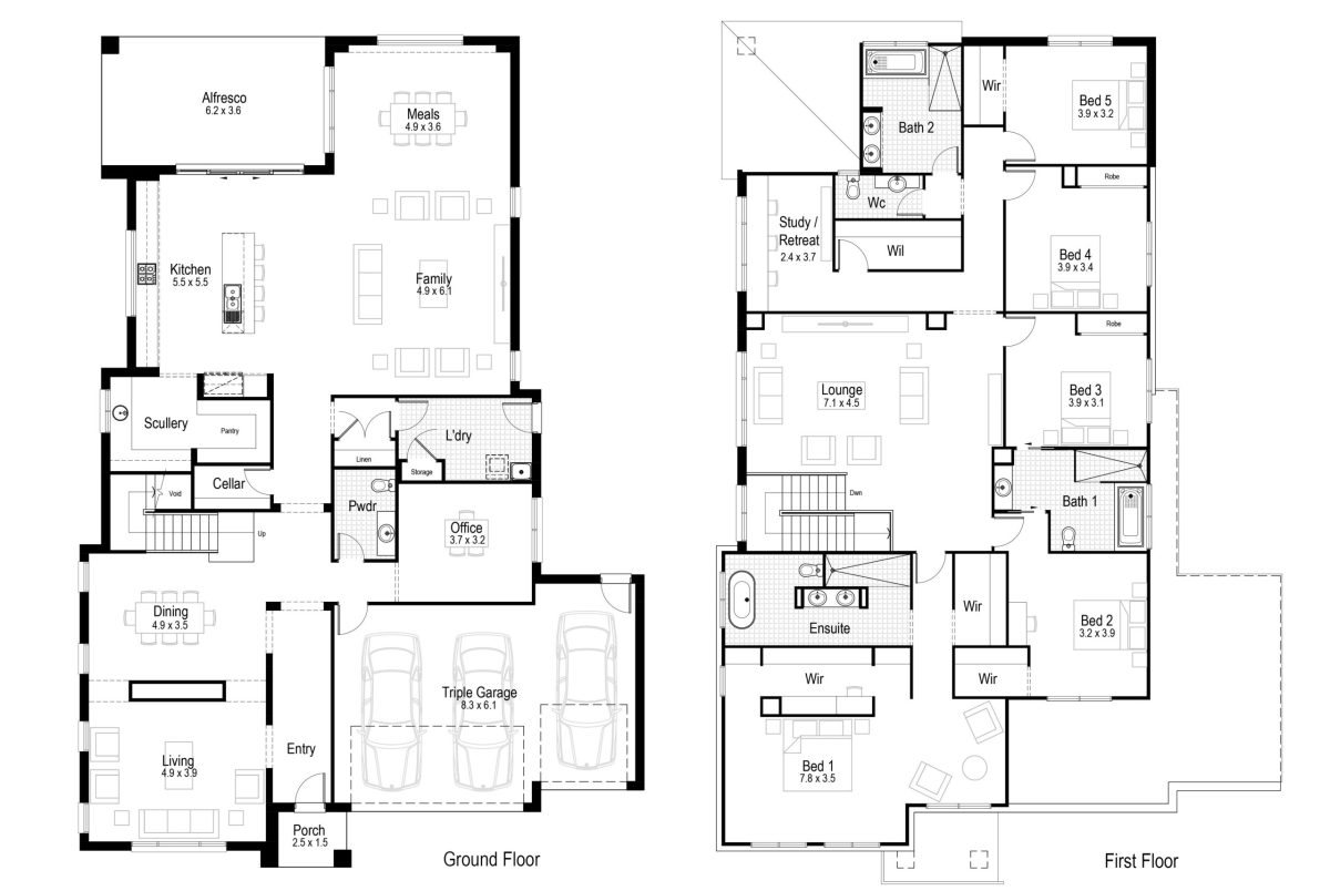 Mahogany 56 Home Design Floor Plan