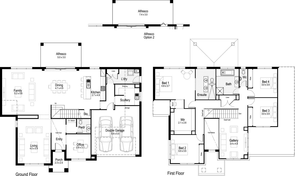 Rose 38 Home Design Floor Plan