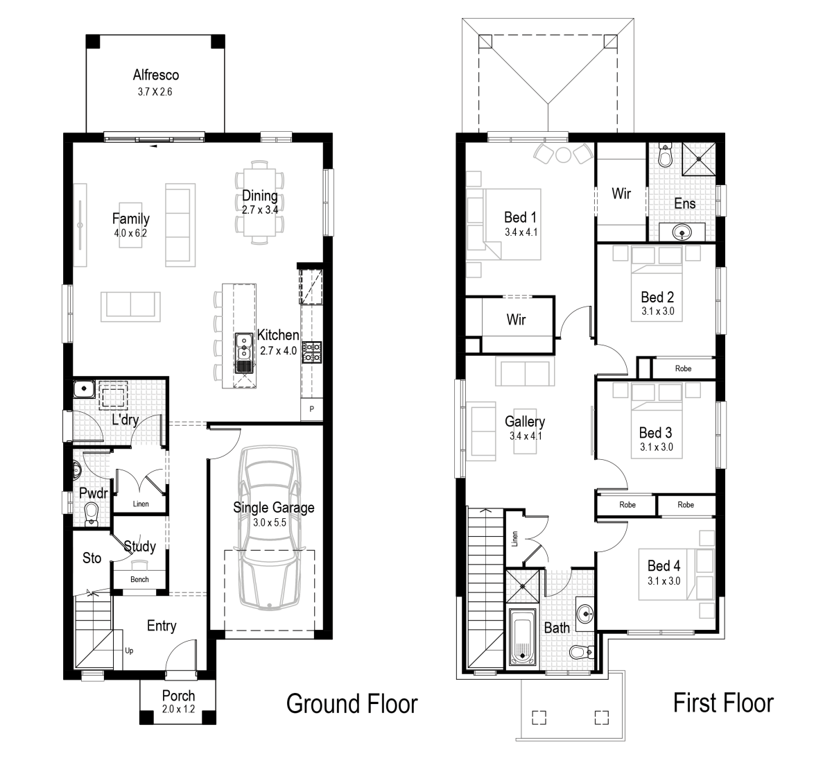 Ruby 23 Home Design Floor Plan