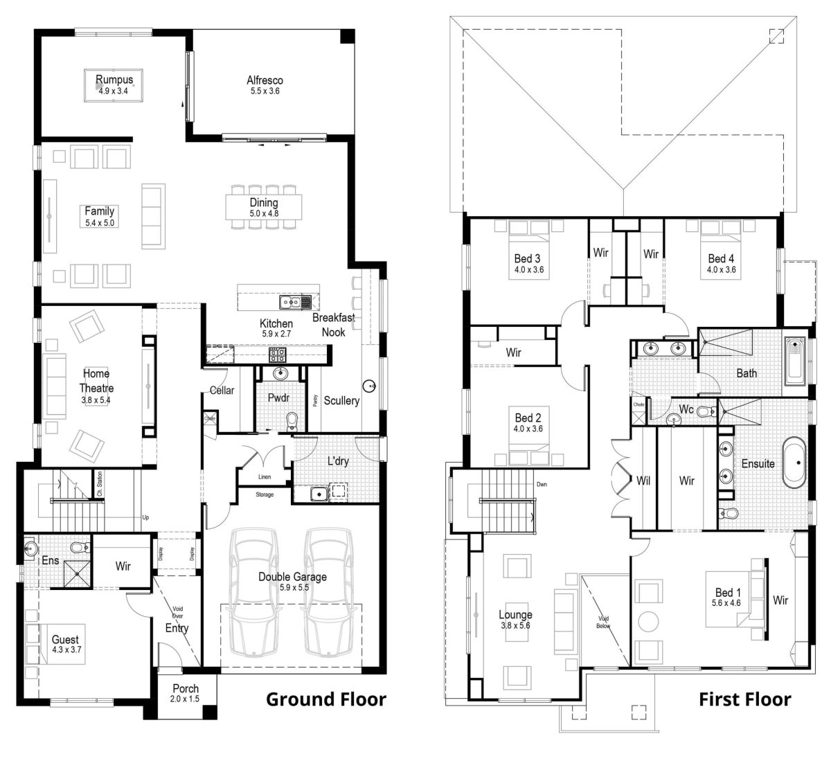Tangerine 49 Home Design Floor Plan