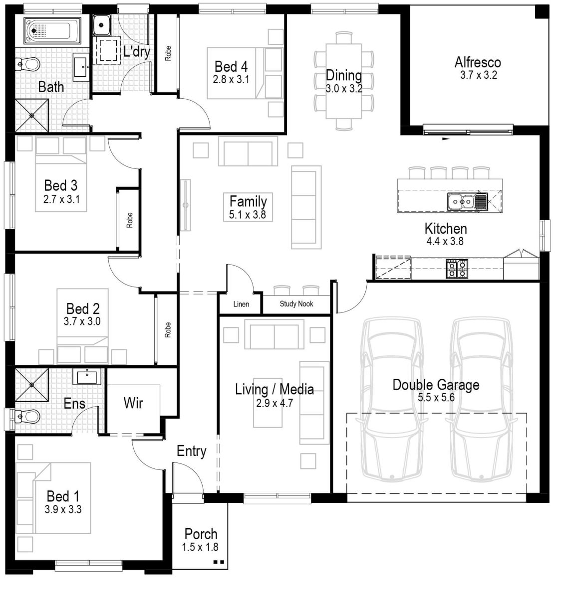 Tiffany 22 Home Design Floor Plan
