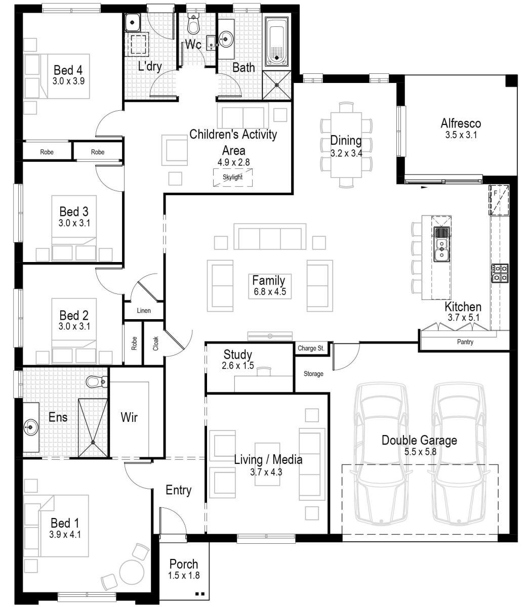 Tiffany 27 Home Design Floor Plan
