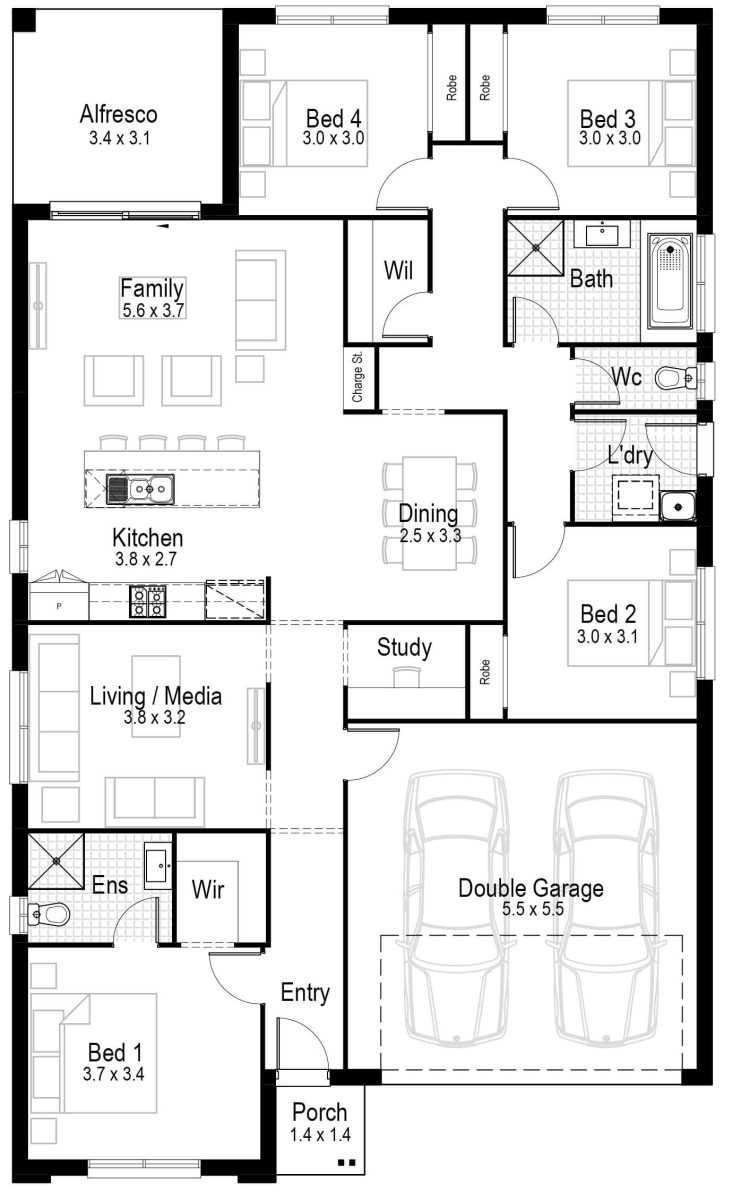 Topaz 21 Home Design Floor Plan