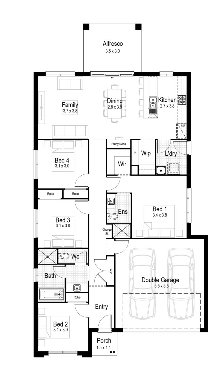 Onyx 19 Home Design Floor Plan