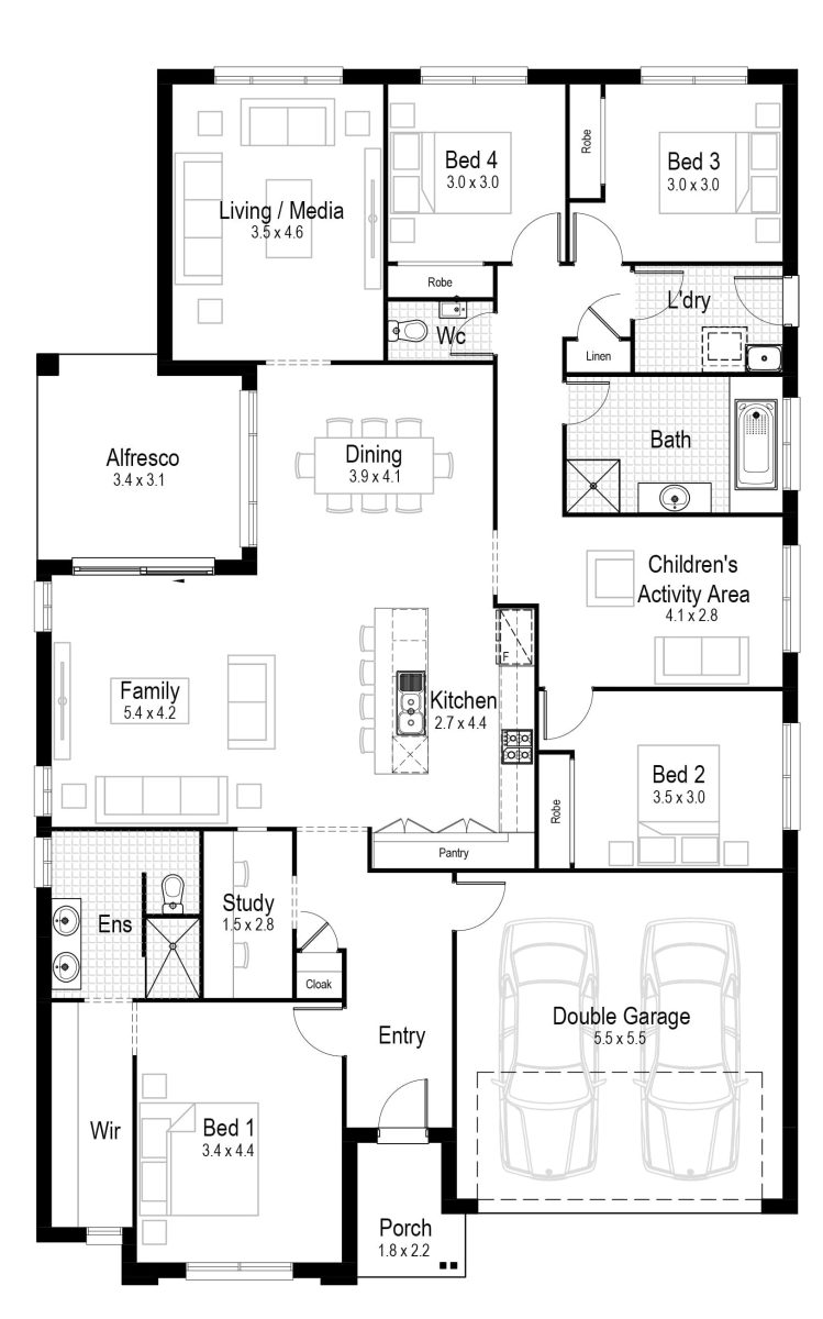 Crimson 26 Home Design Floor Plan